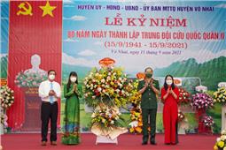 Kỷ niệm 80 năm thành lập Trung đội Cứu quốc quân II